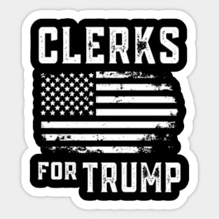 Clerks For Trump Sticker